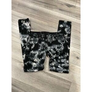 Genetic Denim Graffiti Collection Tie Dye Skinny Jeans Black‎ White Size 27